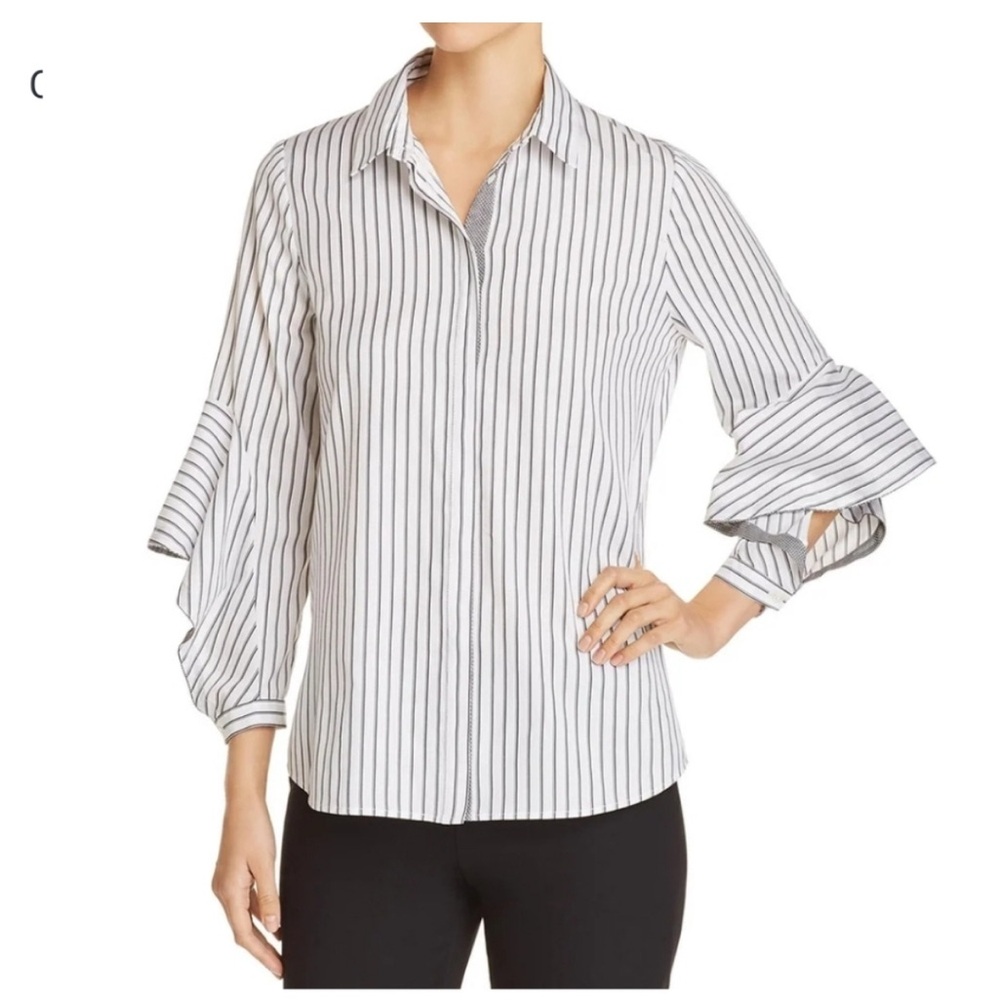 Kobi Halperin Womens Fallon Button-Down Top Stripe
